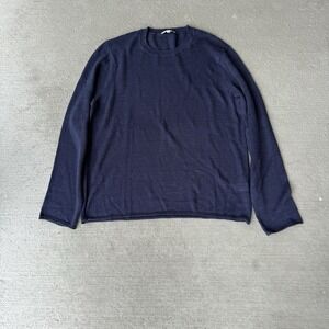 Onia Men's Crewneck Long Sleeve Lightweight Sweater Navy Size XL